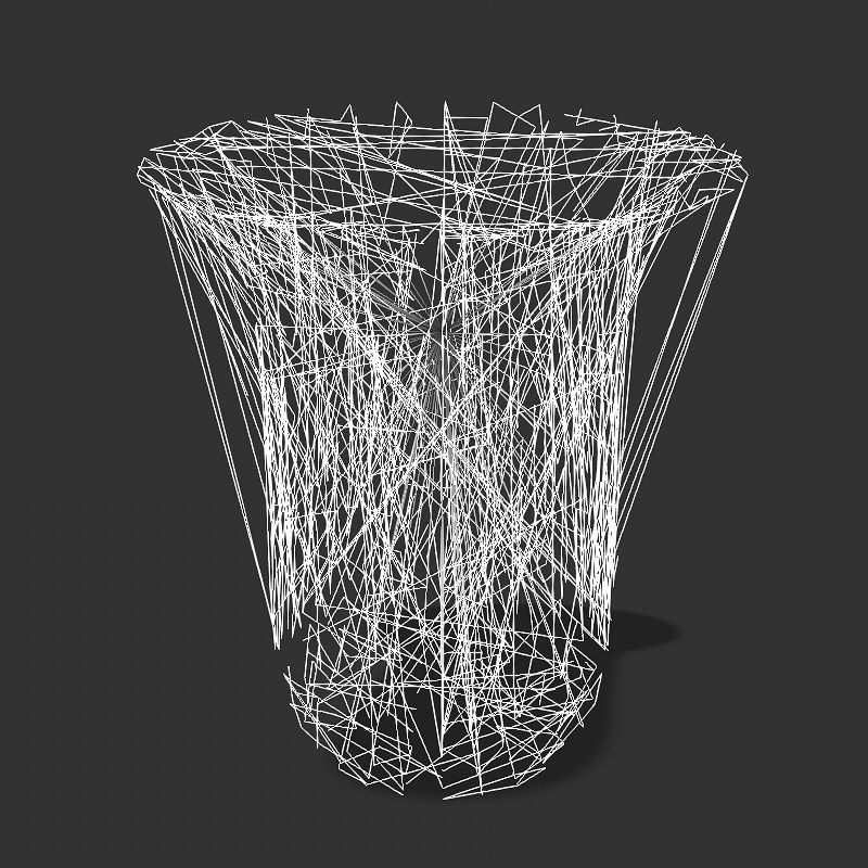 Low poly flowers collection mushroom Low-poly 3D model_7