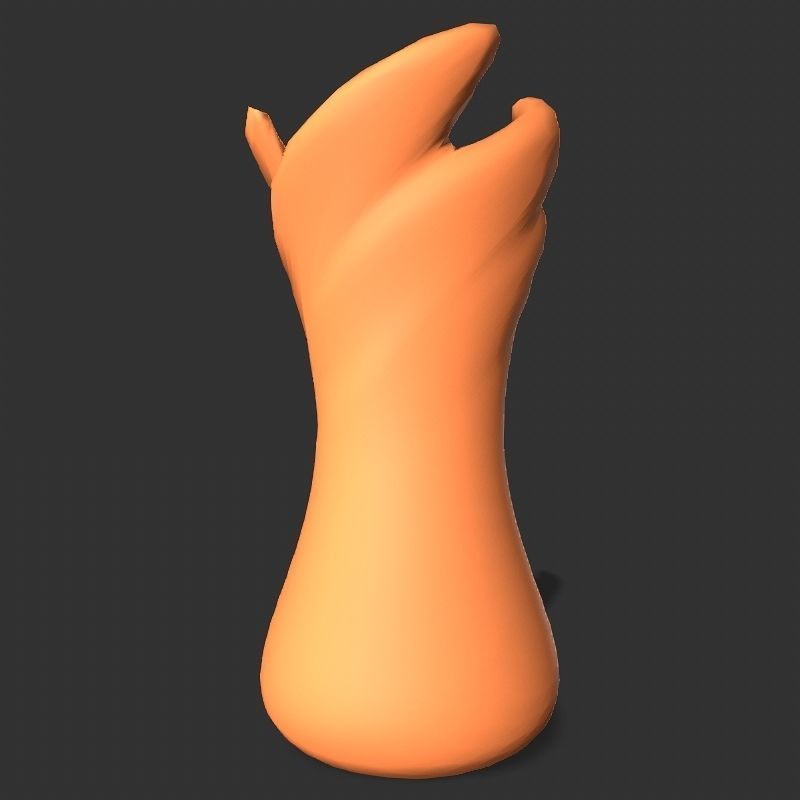 Low poly flowers collection mushroom Low-poly 3D model_29