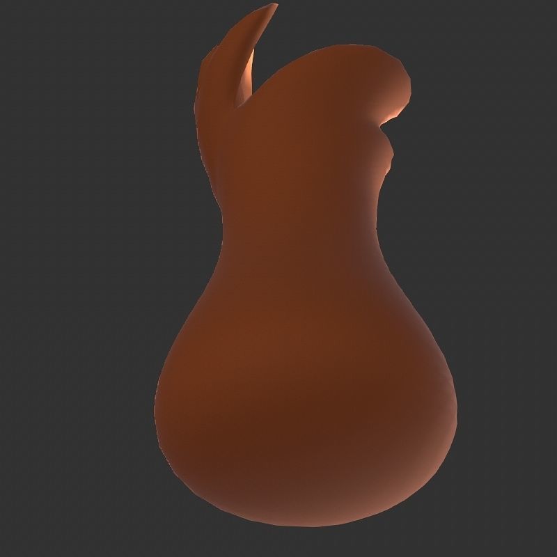 Low poly flowers collection mushroom Low-poly 3D model_35