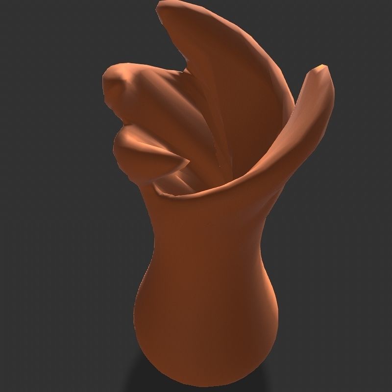 Low poly flowers collection mushroom Low-poly 3D model_33