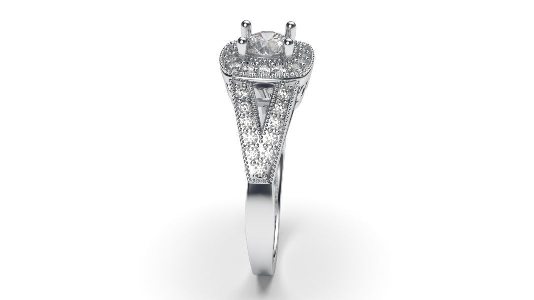 solitaire with ring sizes  8 part S79 3D print model_10