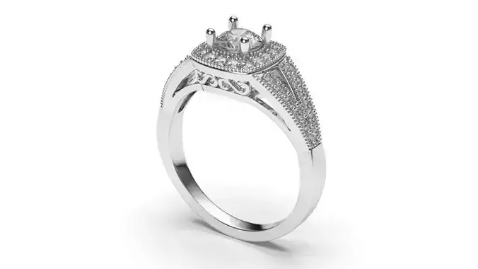 solitaire with ring sizes  8 part S79