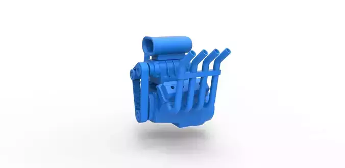 Engine V8 for Hot rod Scale 1 to 25 3D print model
