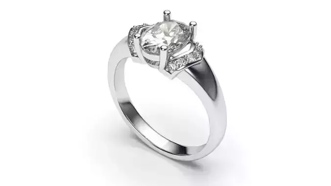 solitaire with ring sizes  8 part S81
