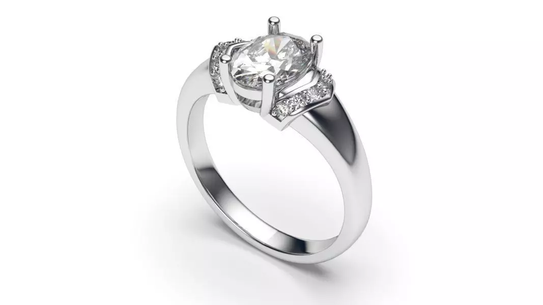 solitaire with ring sizes  8 part S81 3D print model_0