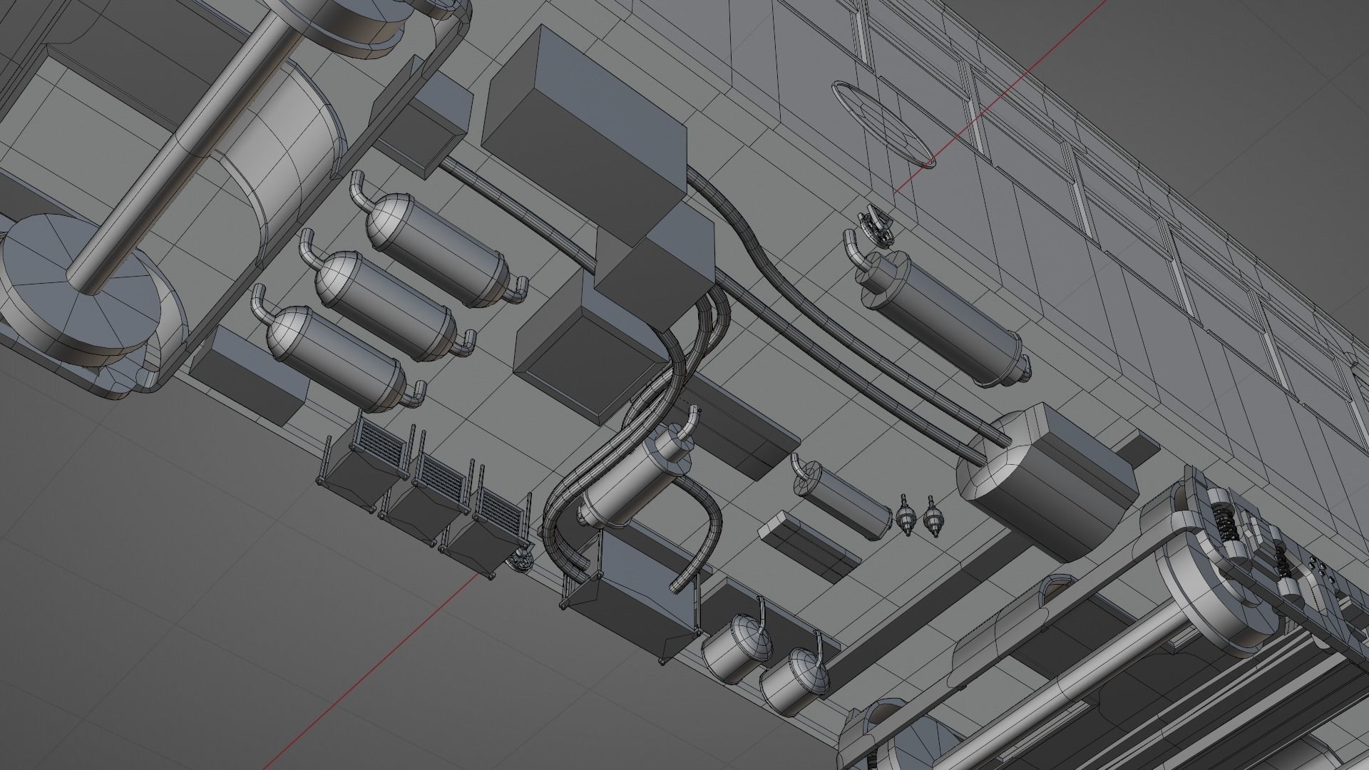 Japanese retro train 3D model_12