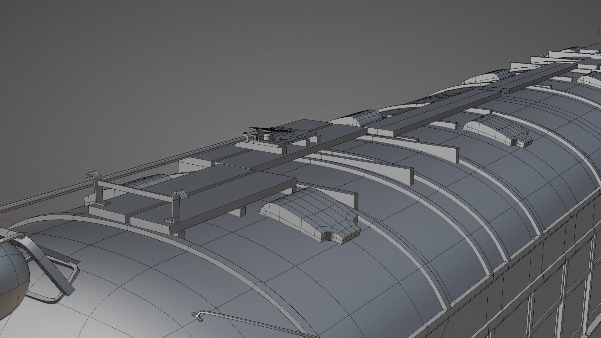 Japanese retro train 3D model_10