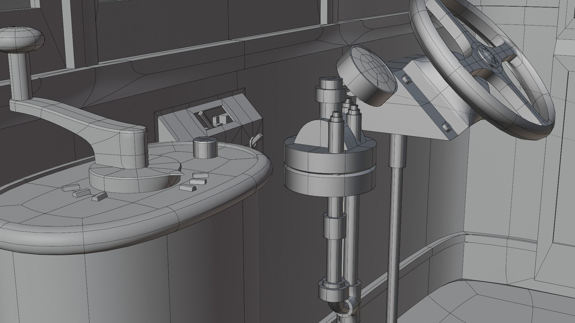 Japanese retro train 3D model_15