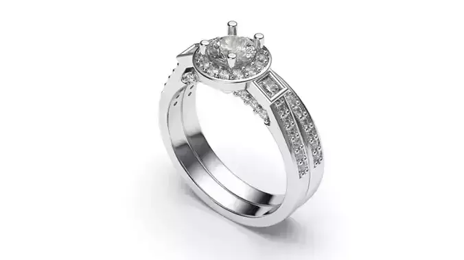 solitaire with ring sizes  8 part S82