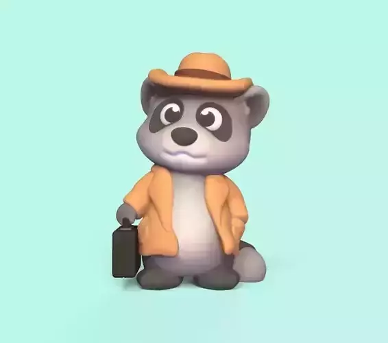 Raccoon Coat 3D print model
