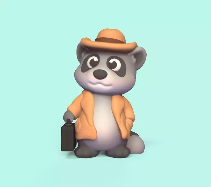 Raccoon Coat 3D print model_0