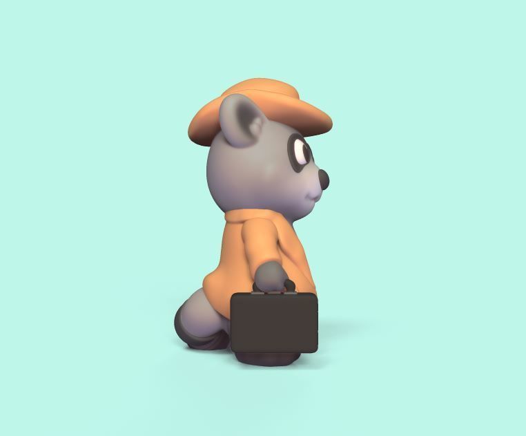 Raccoon Coat 3D print model_1