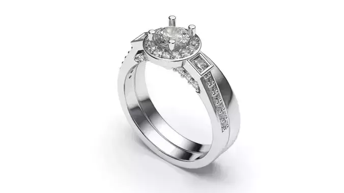 solitaire with ring sizes  8 part S83