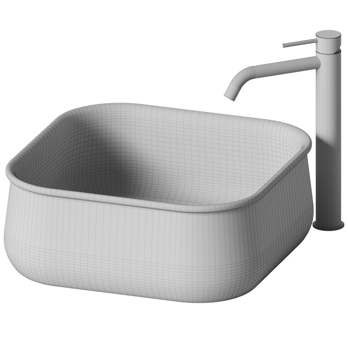 Zencha Washbowl by DURAVIT 3D model_3