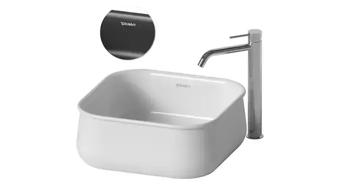 Zencha Washbowl by DURAVIT 3D model