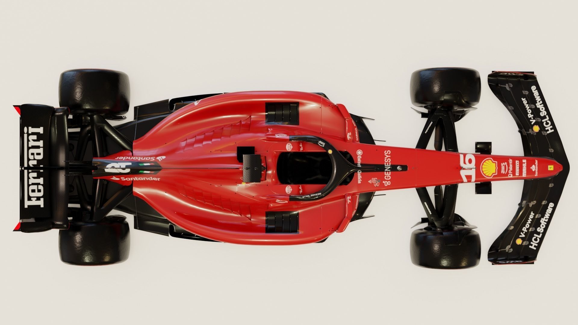 Ferrari SF-23 2023 Charles Leclerc Rigged 3D model 3D model_7