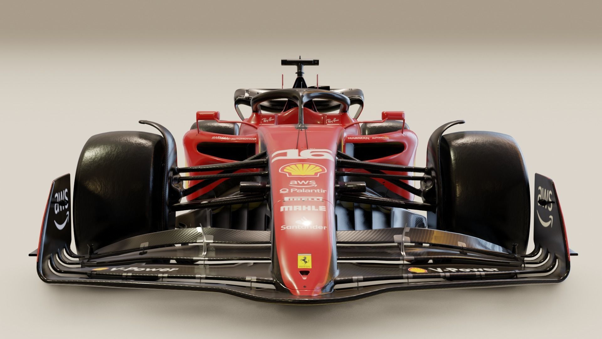 Ferrari SF-23 2023 Charles Leclerc Rigged 3D model 3D model_1