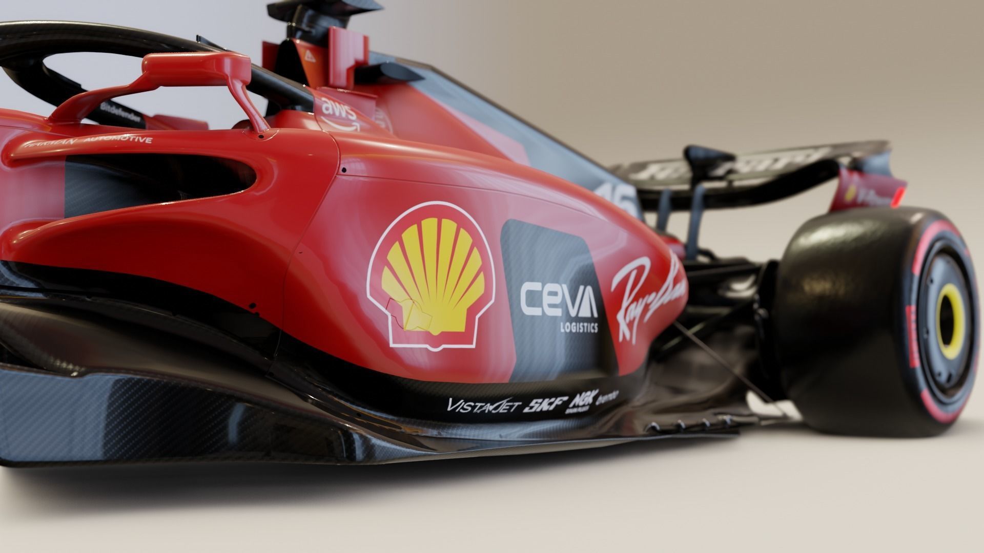 Ferrari SF-23 2023 Charles Leclerc Rigged 3D model 3D model_6