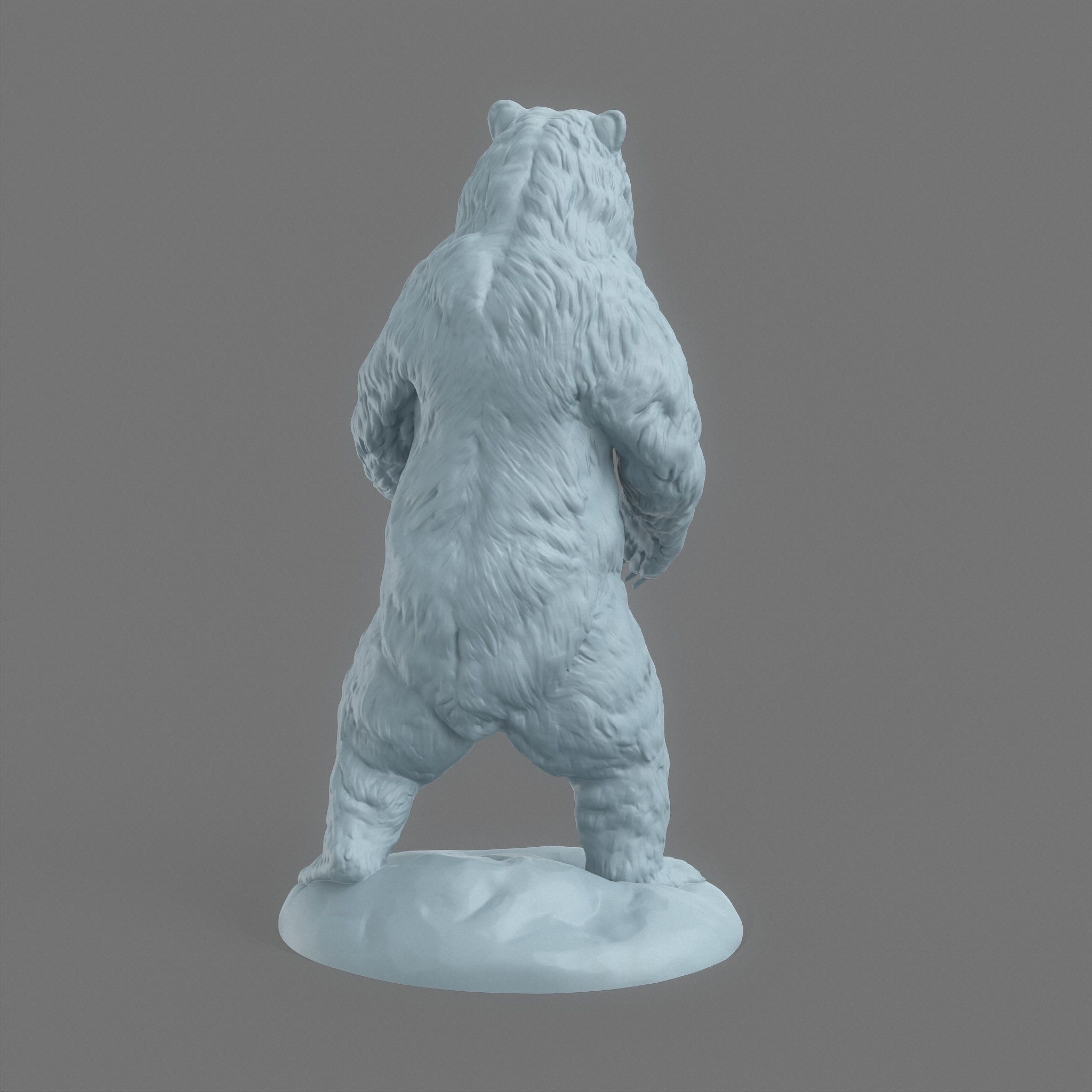 Bear Statue Print Ready 3D model_18