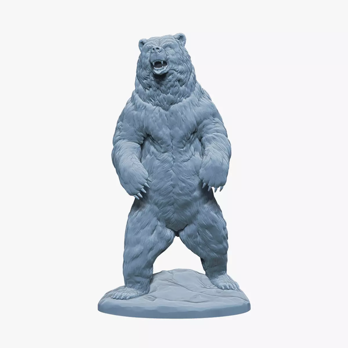 Bear Statue Print Ready 3D model_0
