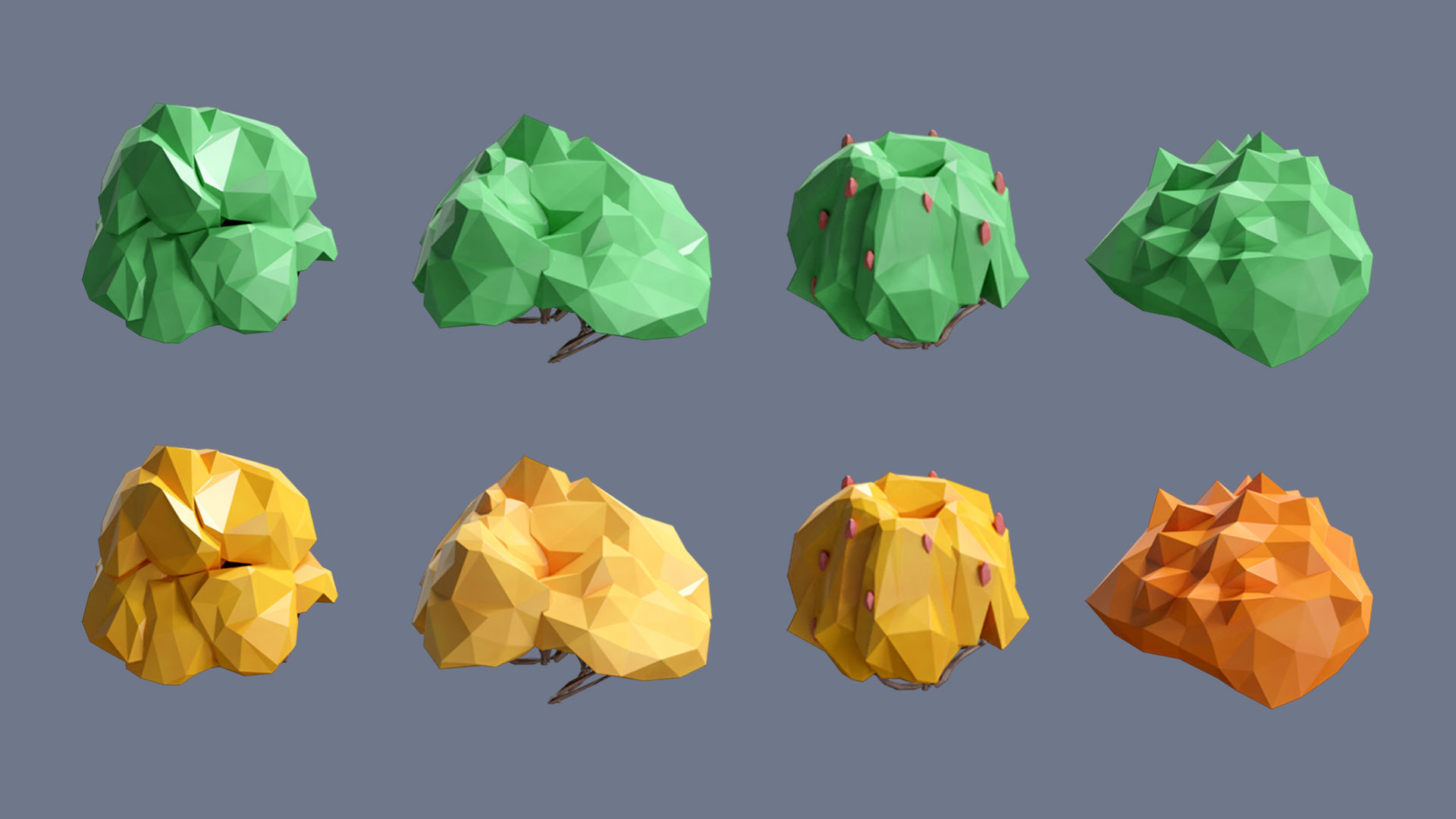 Village 2 Low-poly 3D model_42