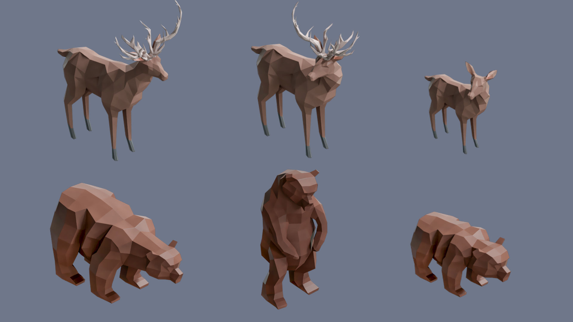 Village 2 Low-poly 3D model_30