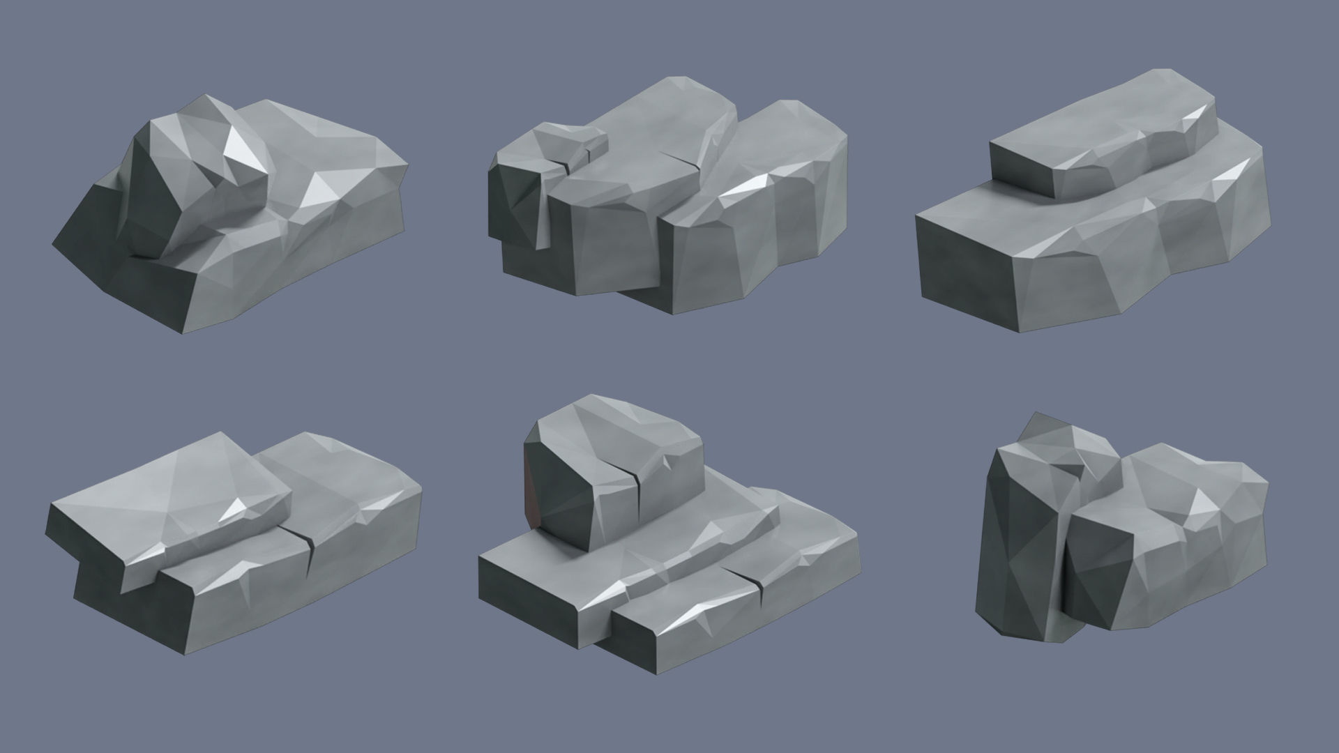 Village 2 Low-poly 3D model_32