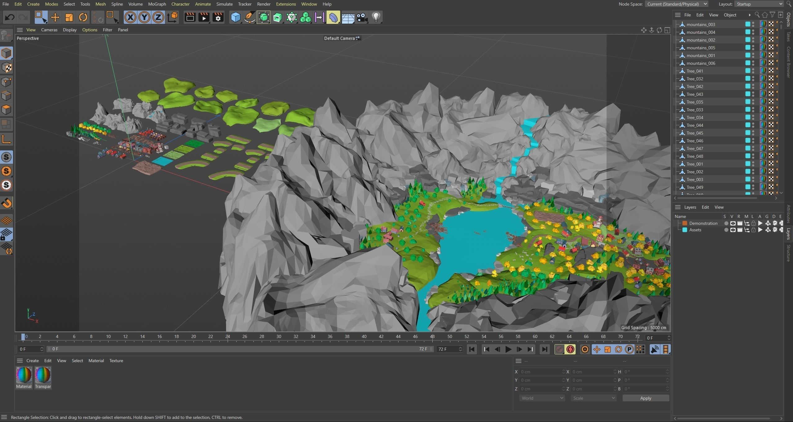 Village 2 Low-poly 3D model_51