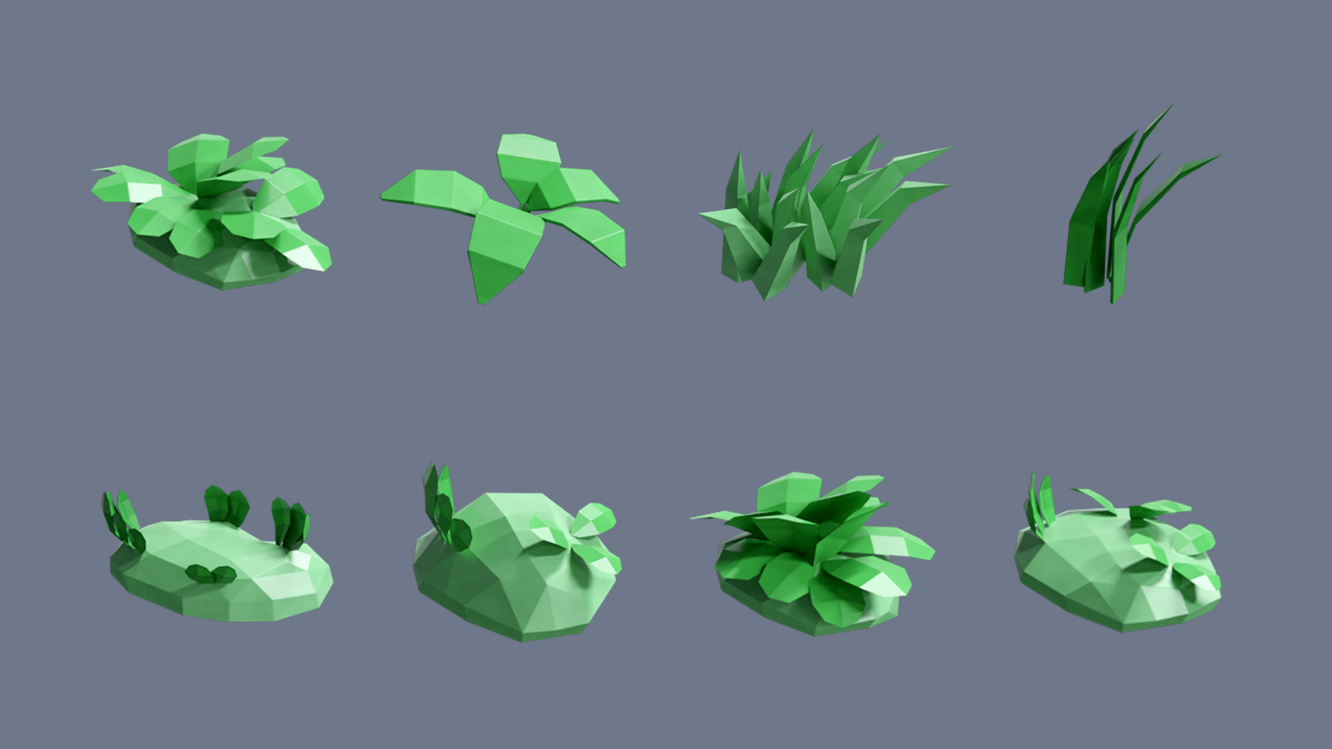 Village 2 Low-poly 3D model_43