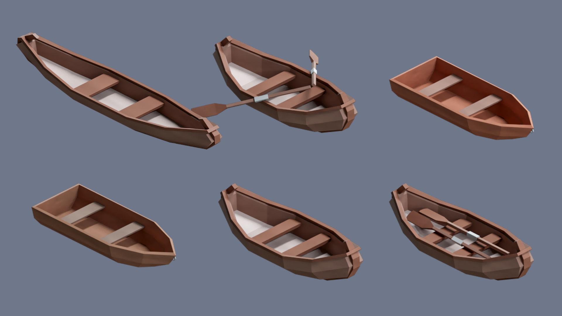 Village 2 Low-poly 3D model_48