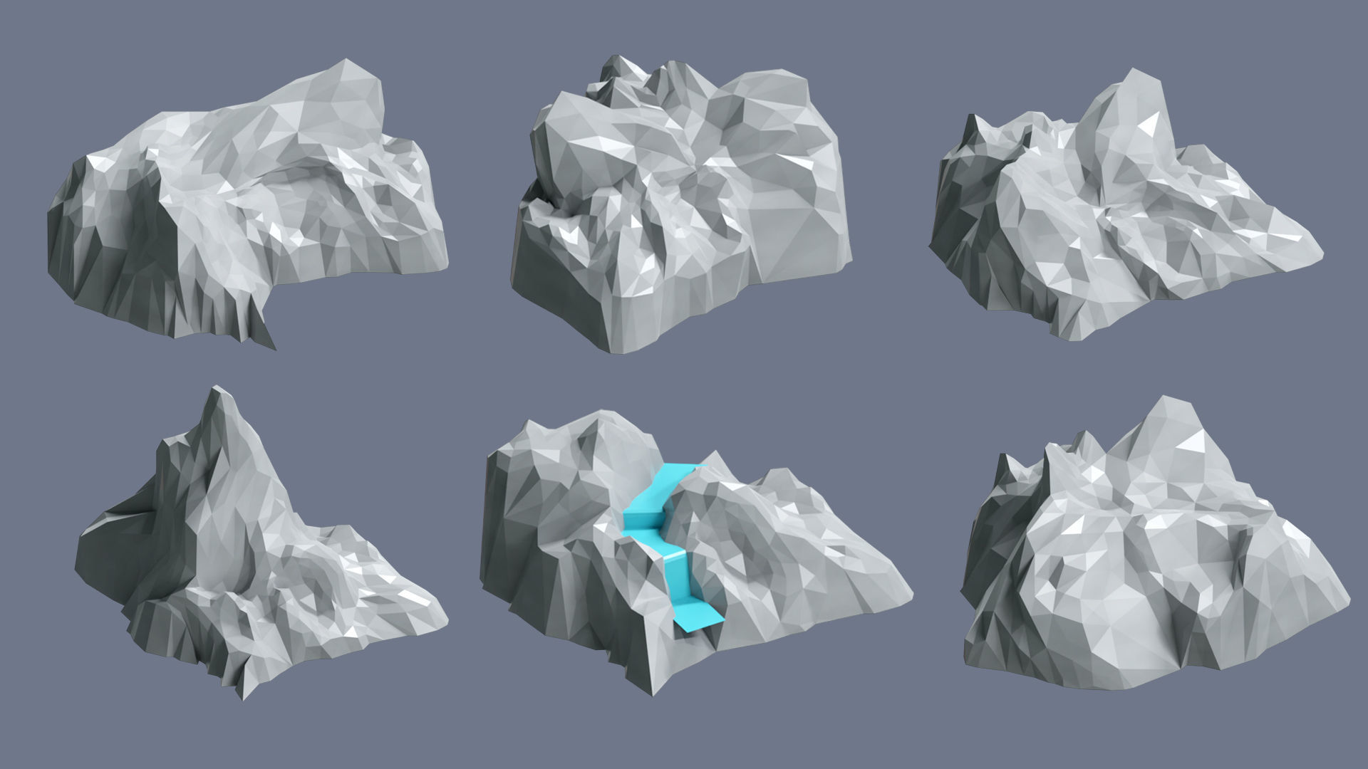 Village 2 Low-poly 3D model_31