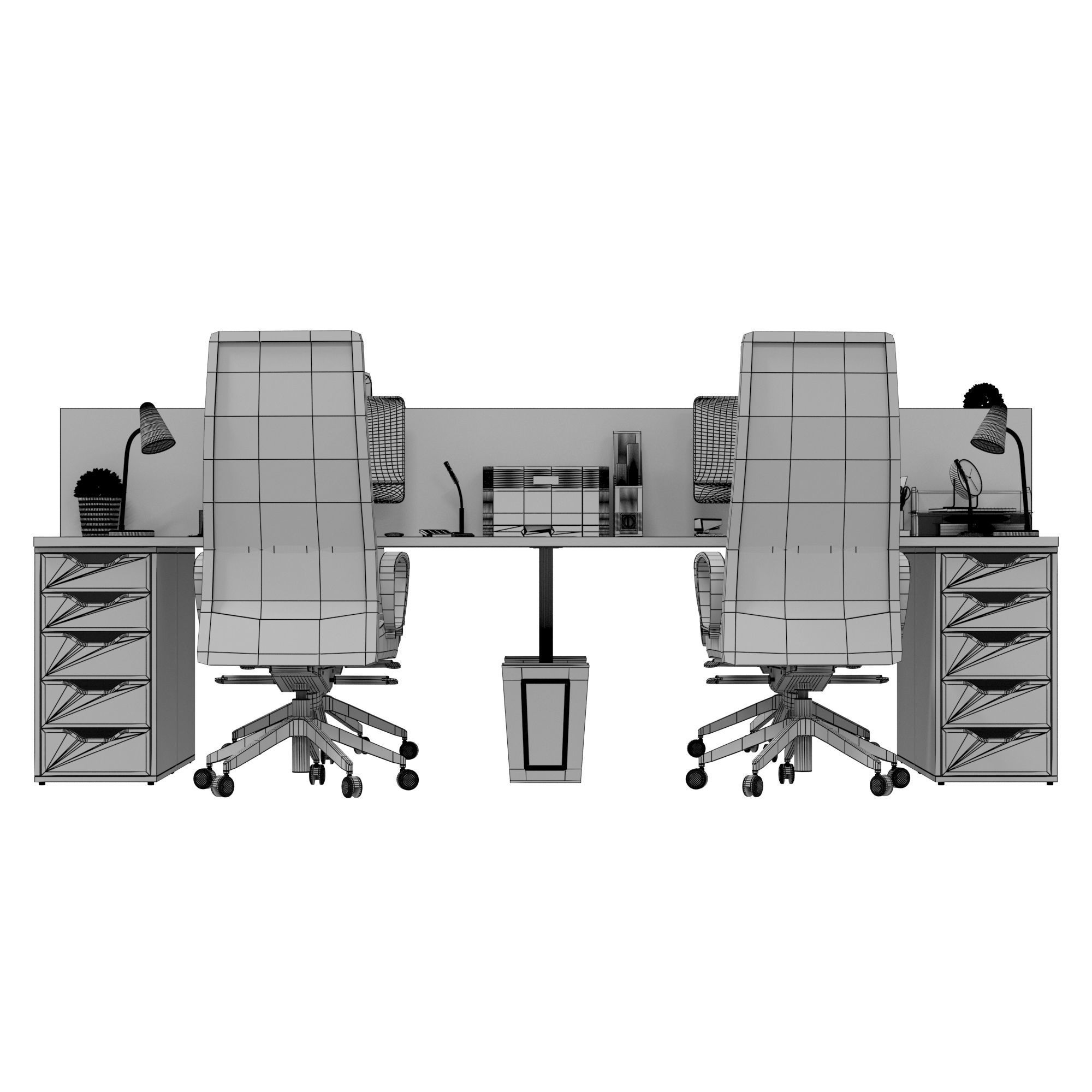 IKEA Office workplace Office workplace 10 3D model CGTrader