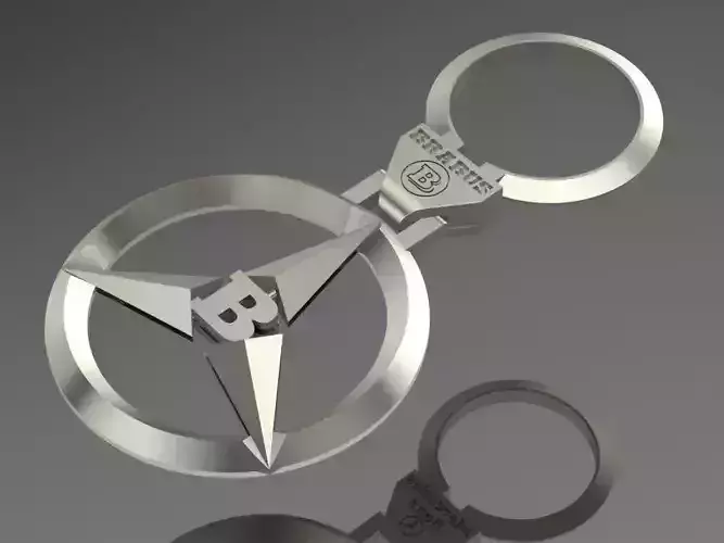 trinket gold keychain with star