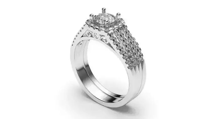solitaire with ring sizes  8 part S89