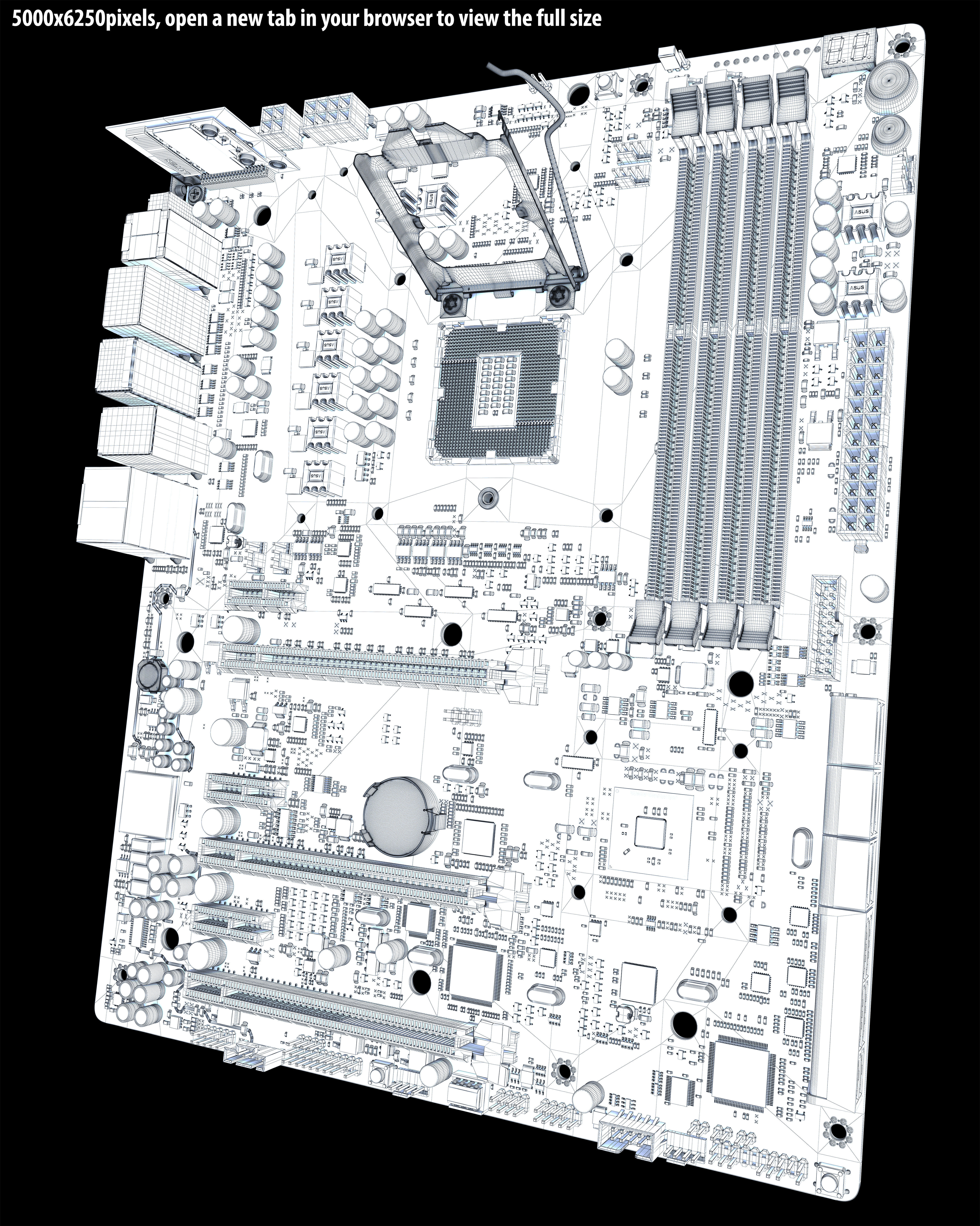 ASUS Maximus VII Formula 3D model_16