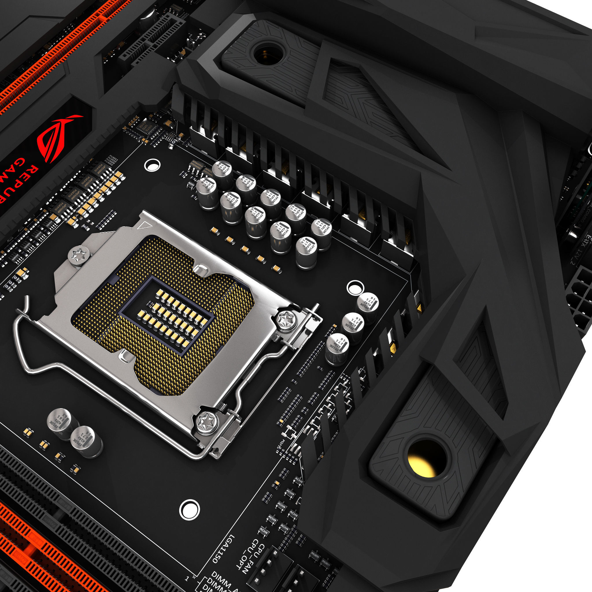 ASUS Maximus VII Formula 3D model_29