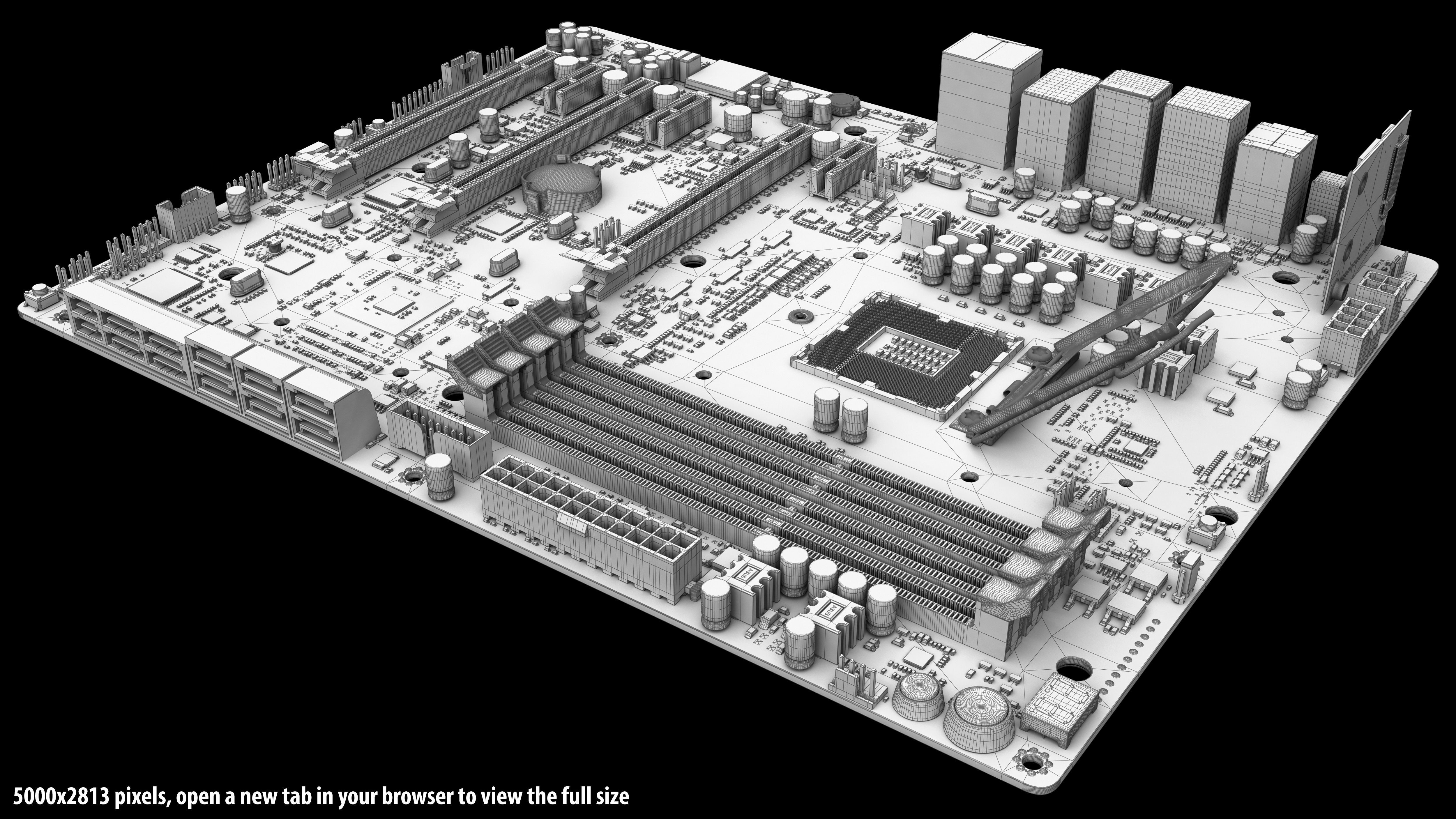 ASUS Maximus VII Formula 3D model_11