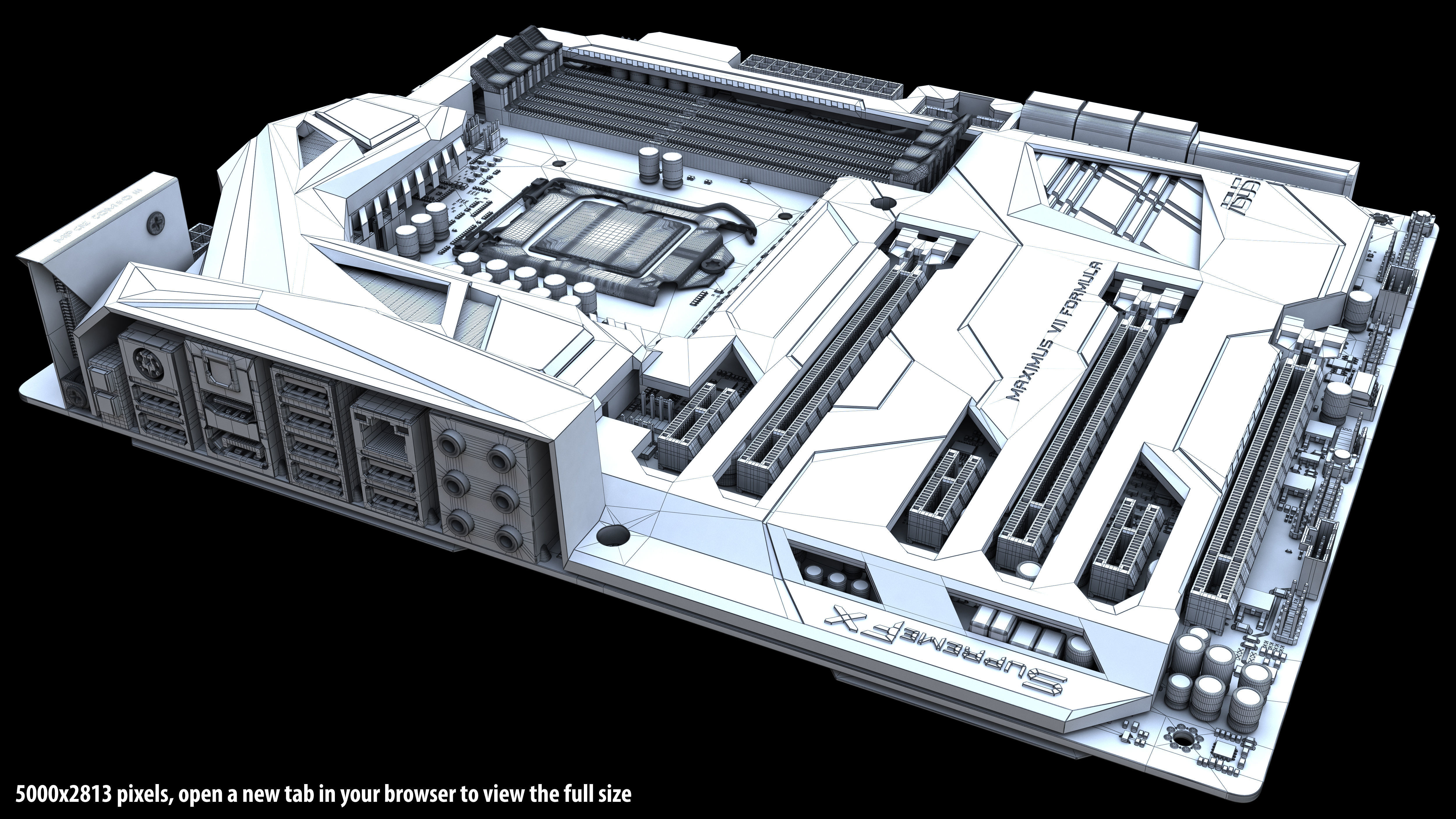 ASUS Maximus VII Formula 3D model_10