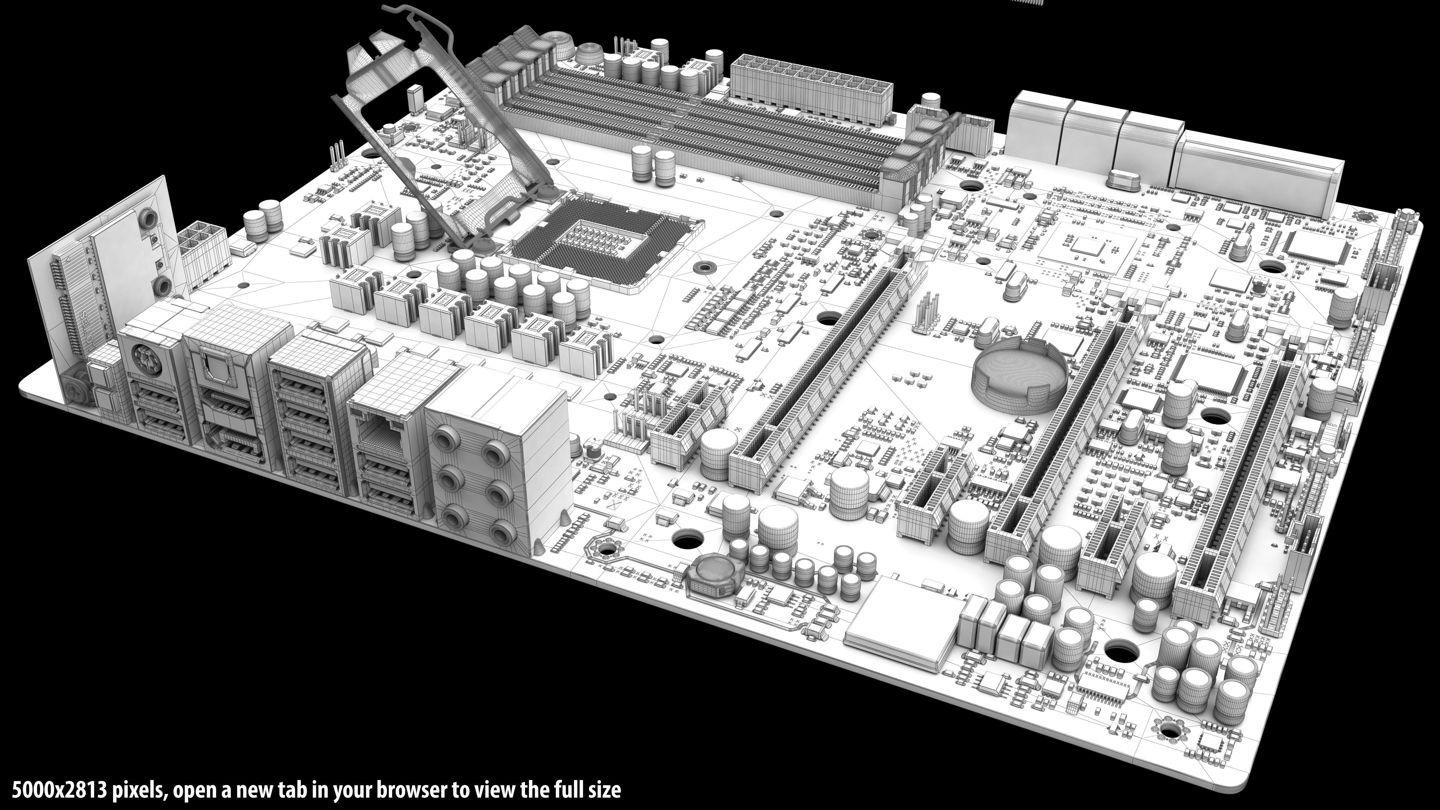 ASUS Maximus VII Formula 3D model_9