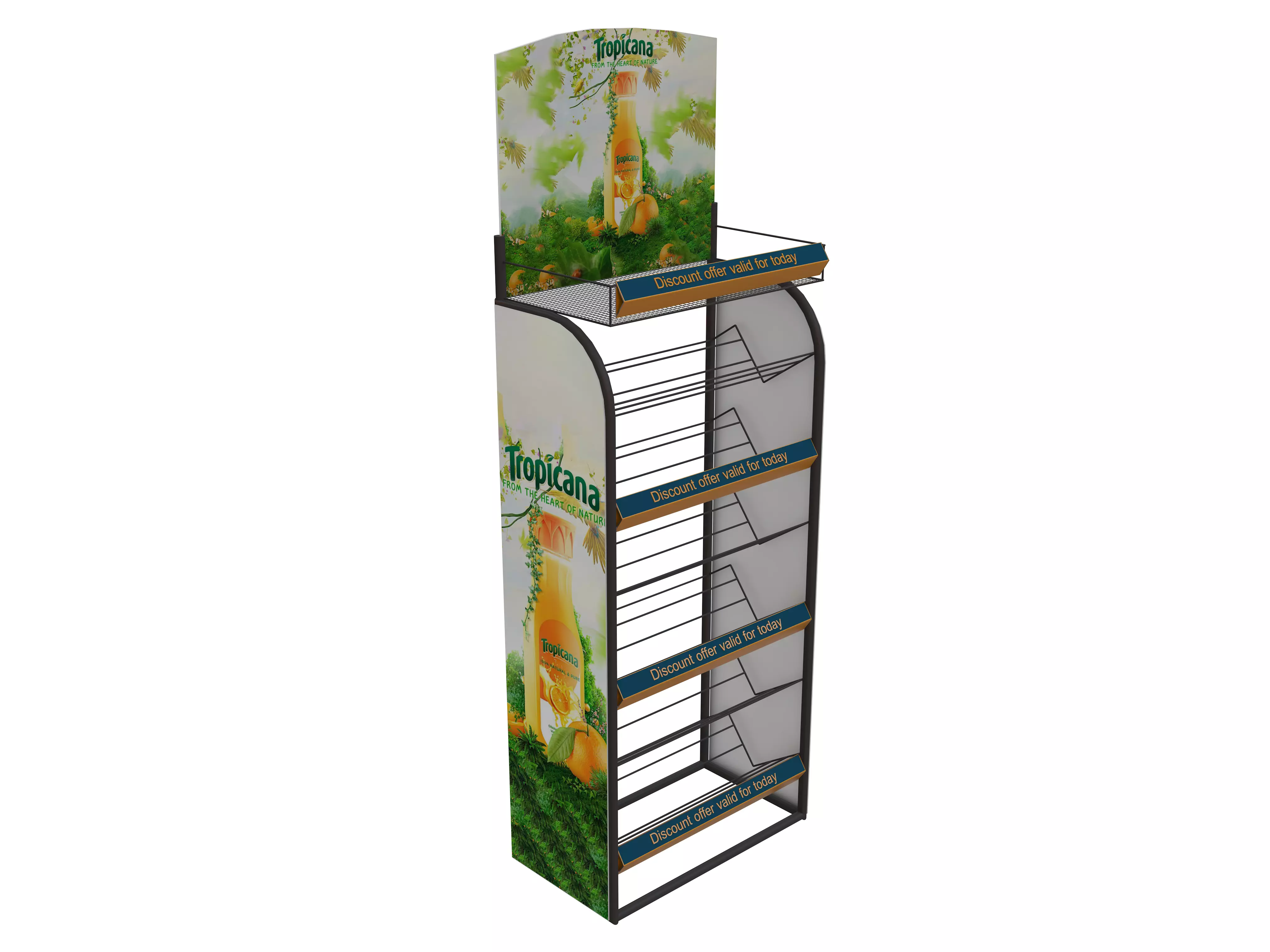 Product Display Stand Gondola 3D model_0