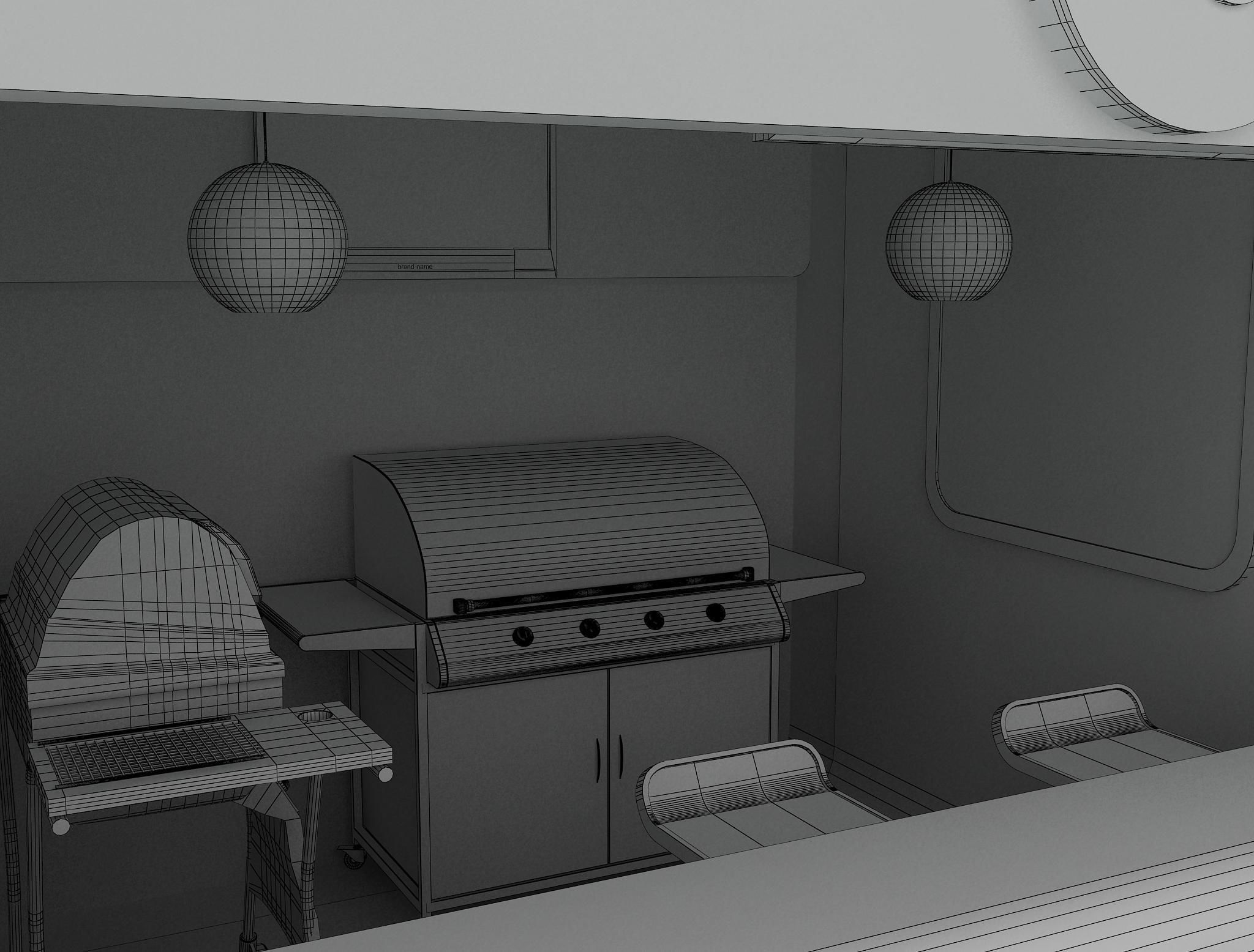 Booth Exhibition Stand a10 3D model_9