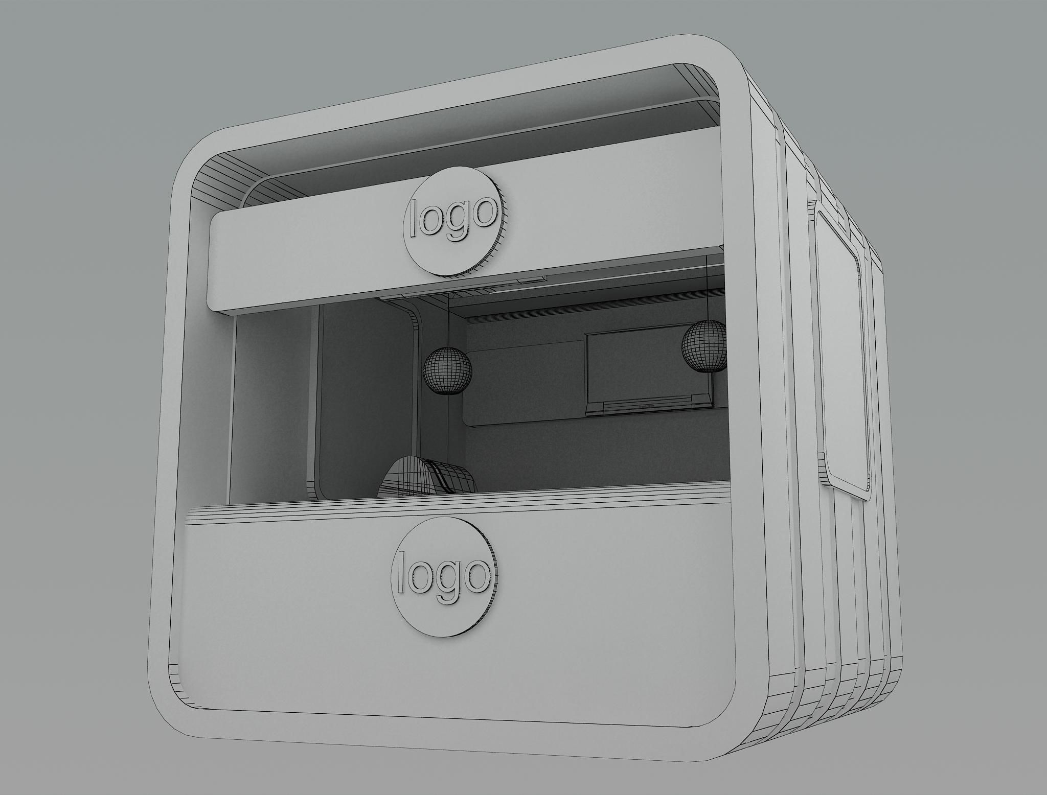 Booth Exhibition Stand a10 3D model_1
