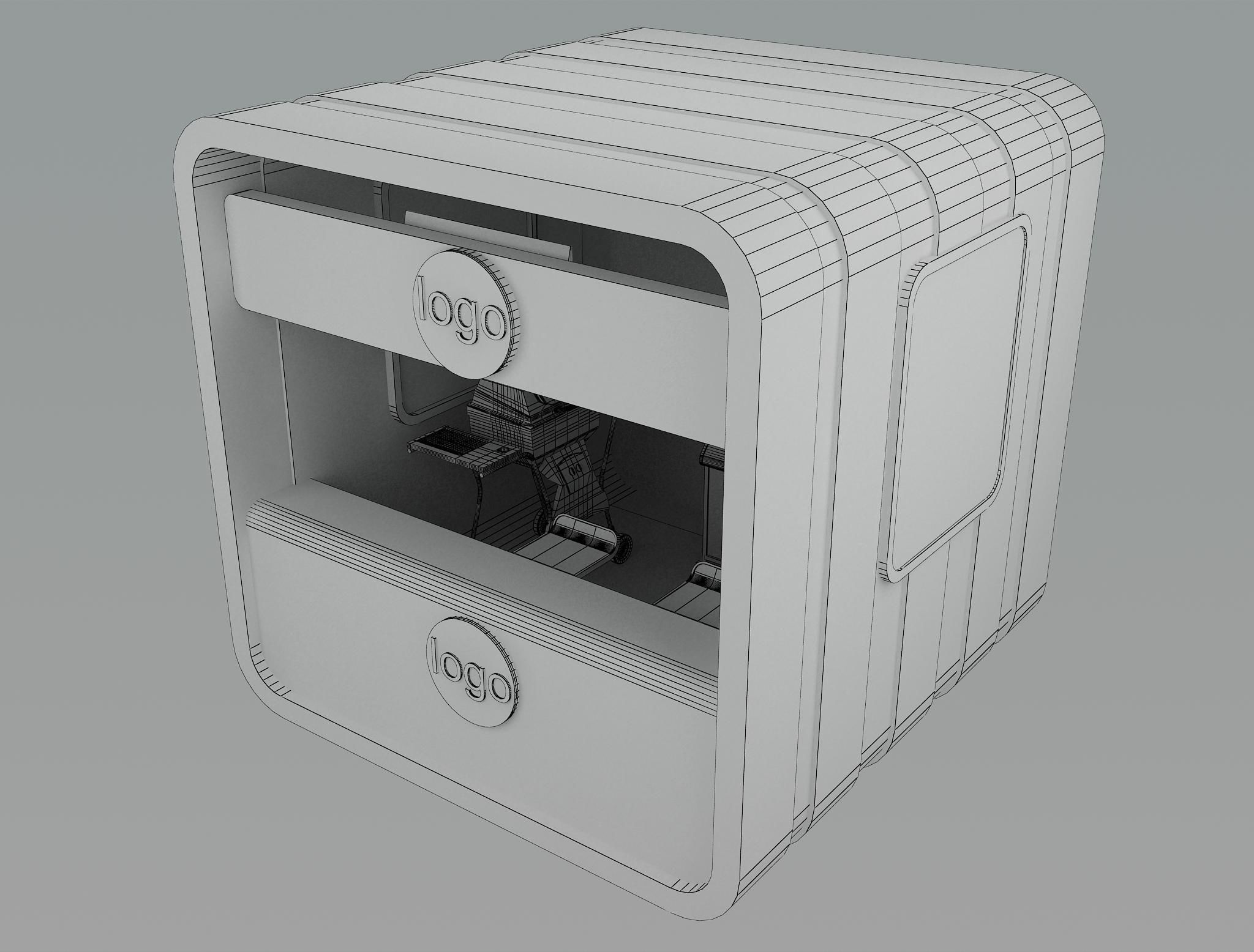 Booth Exhibition Stand a10 3D model_5