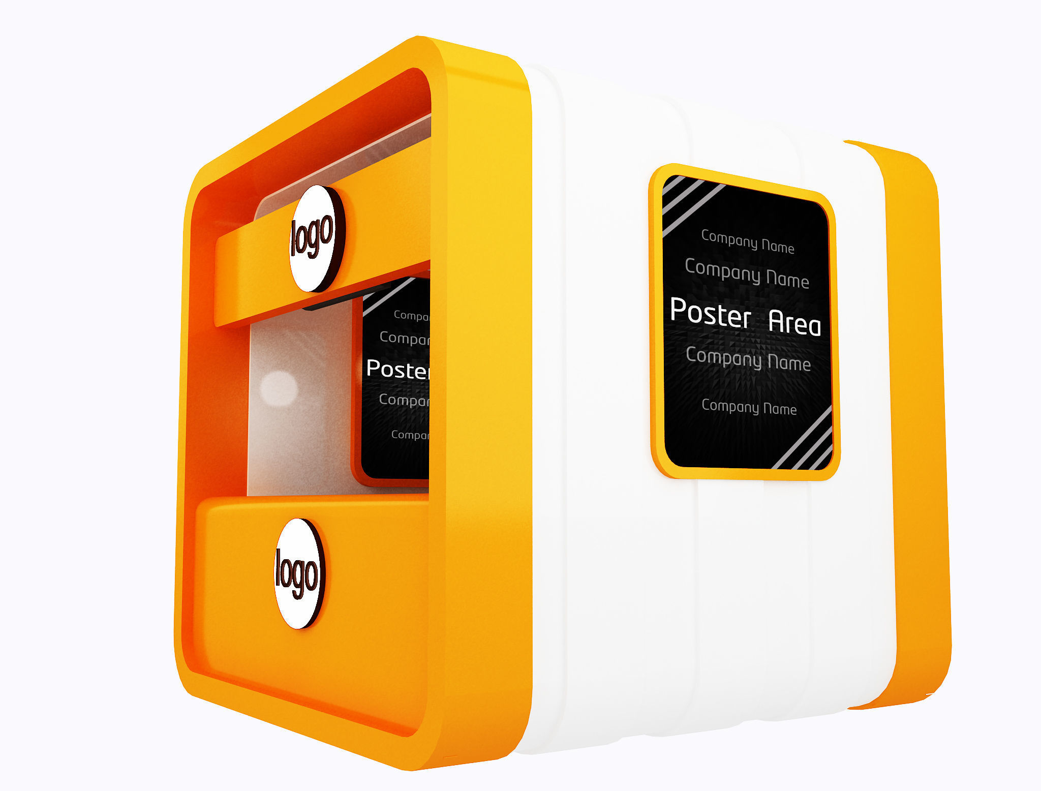 Booth Exhibition Stand a10 3D model_2