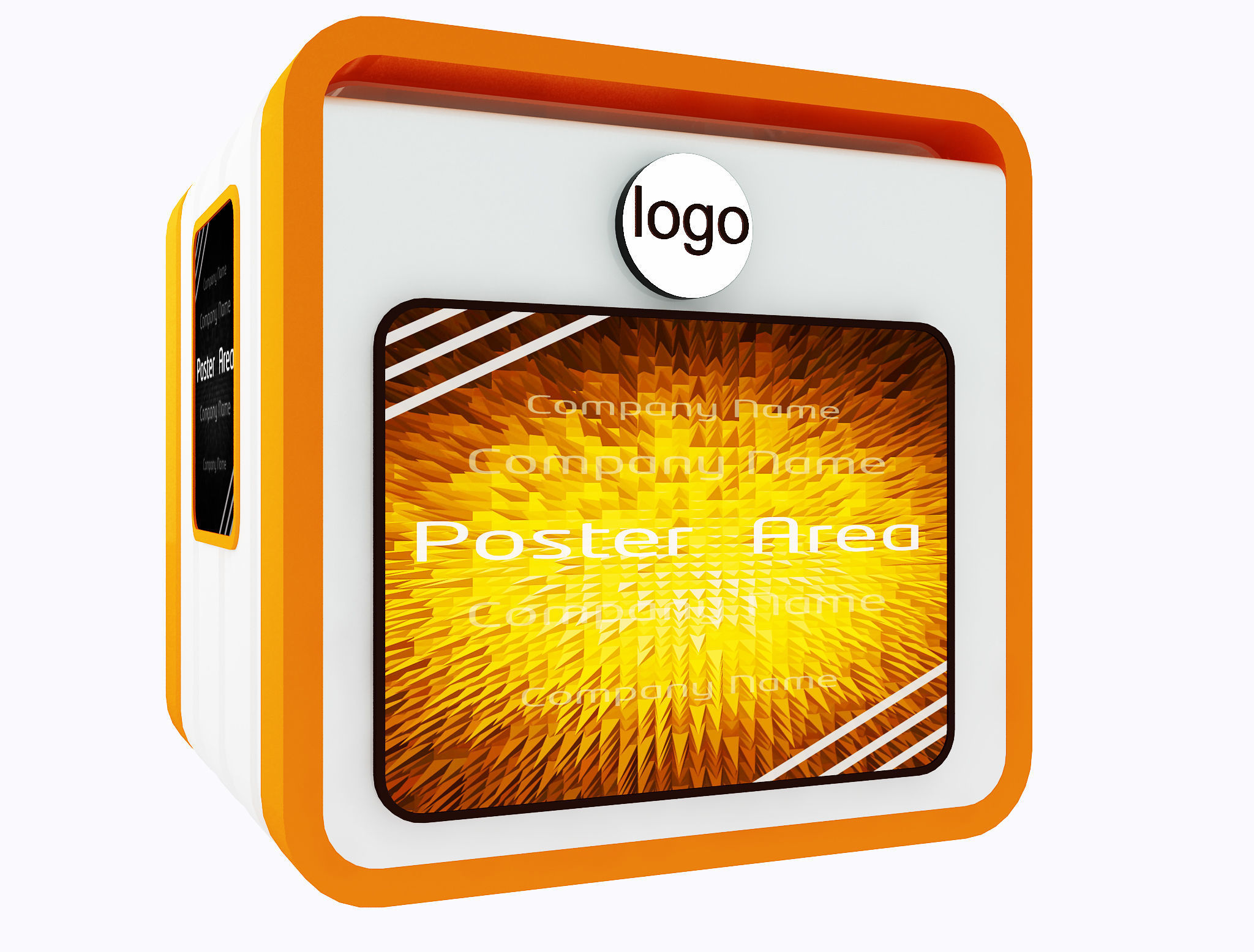 Booth Exhibition Stand a10 3D model_12