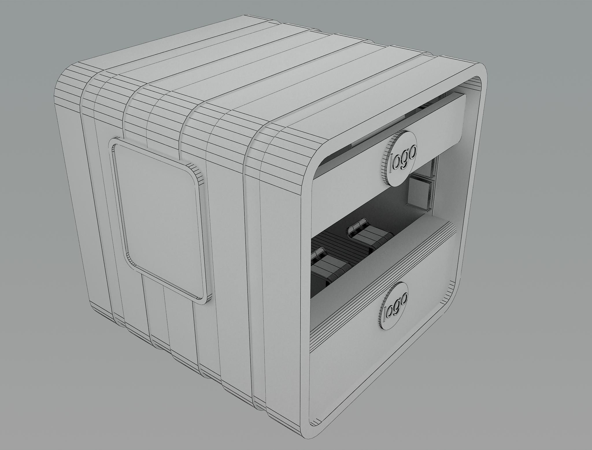 Booth Exhibition Stand a10 3D model_11