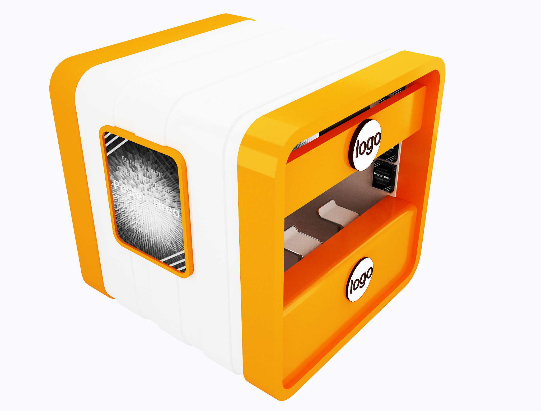 Booth Exhibition Stand a10 3D model_10