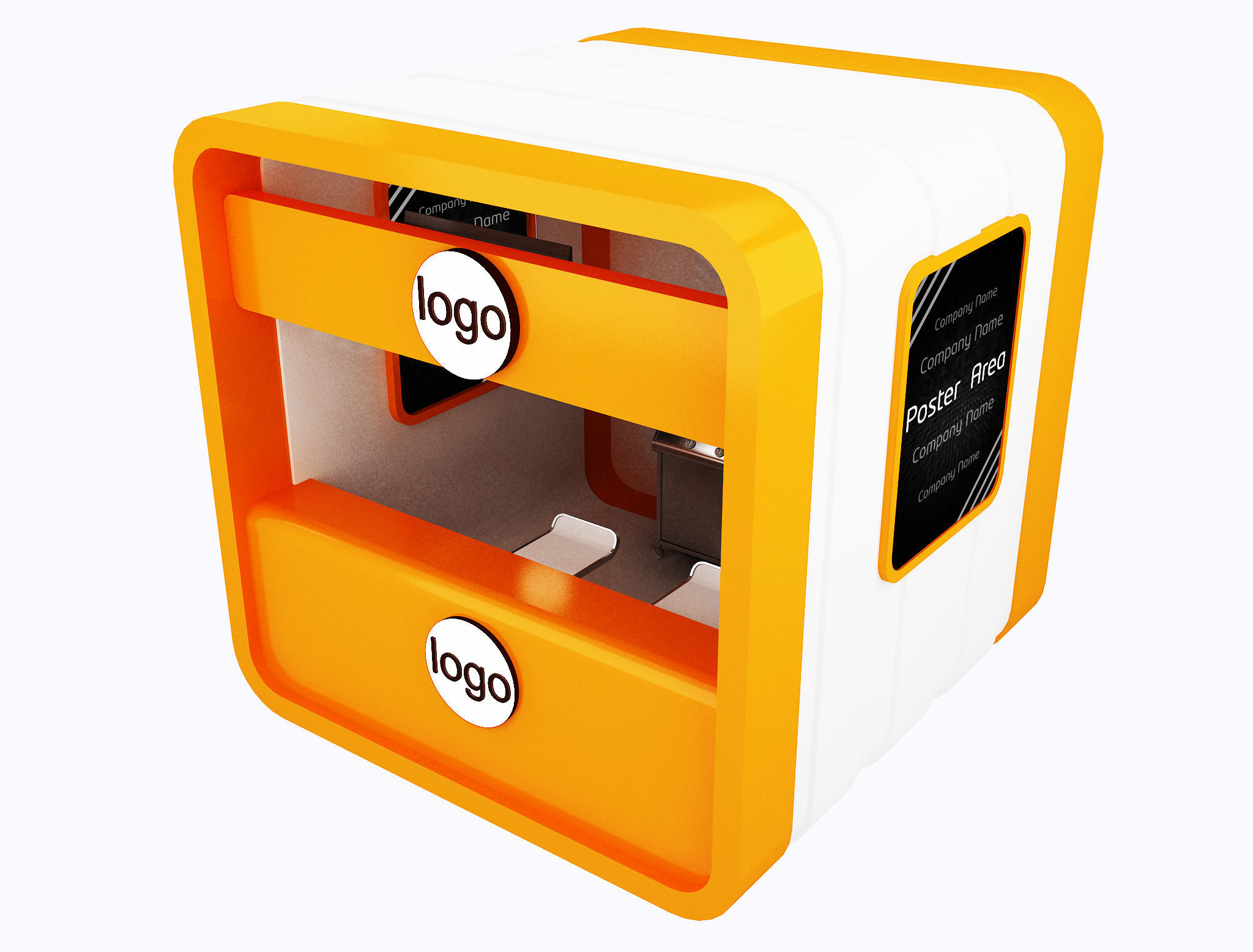 Booth Exhibition Stand a10 3D model_4