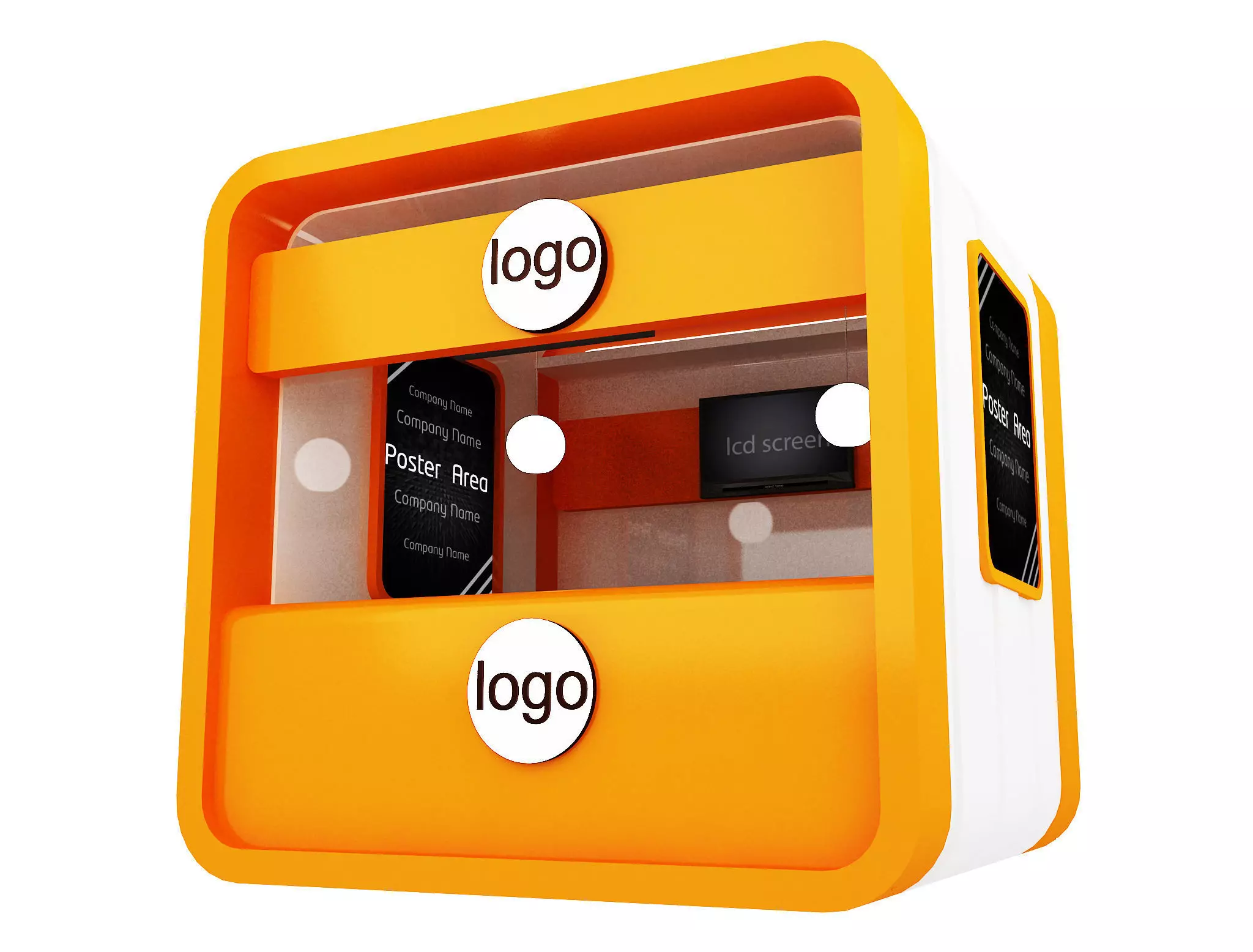 Booth Exhibition Stand a10 3D model_0