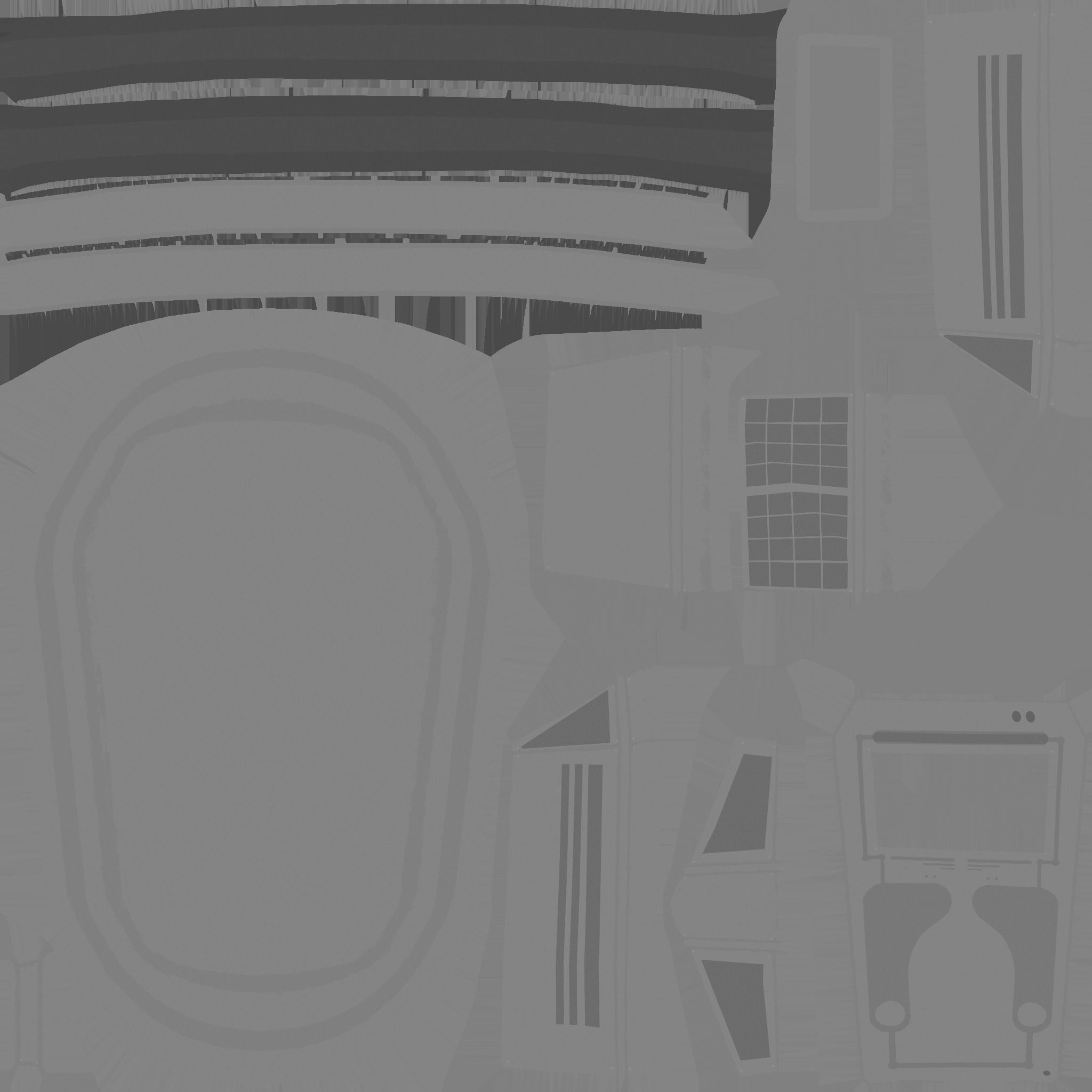 SciFi Backpack E09 Red - Fashion Character Design Low-poly 3D model_21